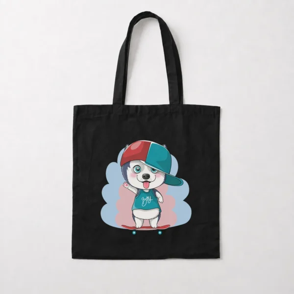 توت بگ کارتونی طرح سگ اسکیت باز (Cute Skater Dog) کد 11258