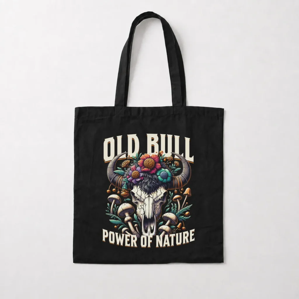 توت بگ جمجمه گاو طرح قدرت طبیعت (Old Bull) کد 11711