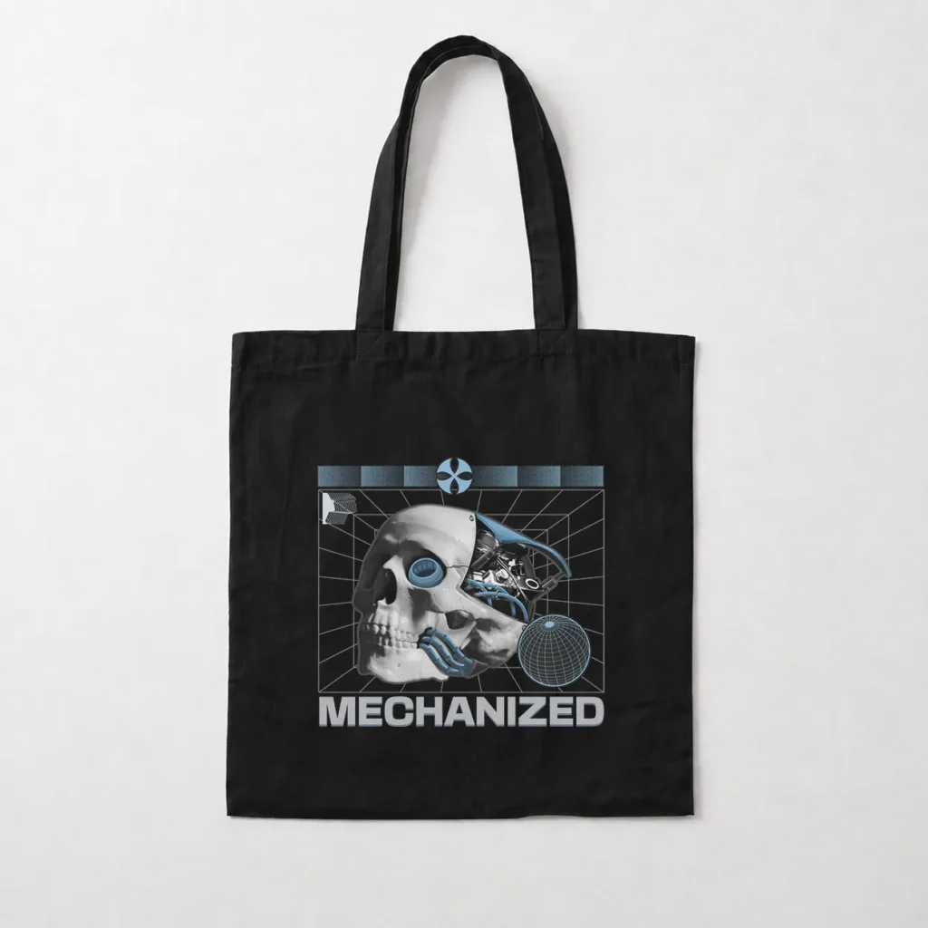 توت بگ جمجمه سایبرپانک طرح Mechanized کد 1213