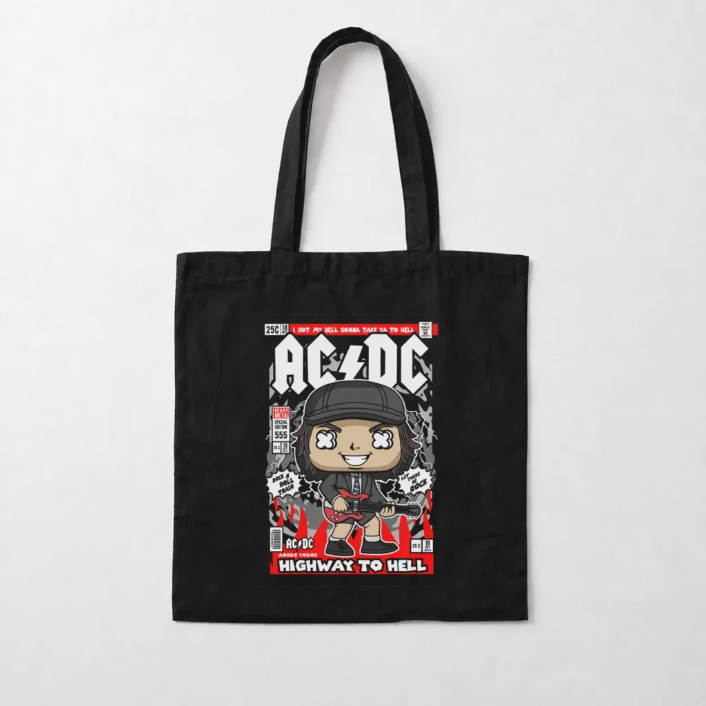توت بگ AC/DC طرح Highway to Hell کارتونی (AC/DC) کد 12442