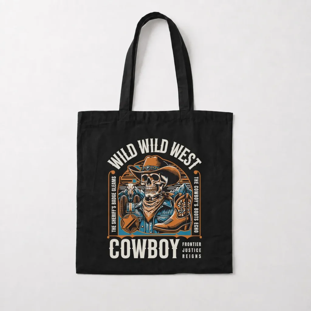 توت بگ وسترن طرح Wild Wild West Cowboy (جمجمه) کد 12879