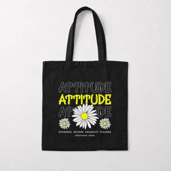 توت بگ تایپوگرافی Attitude با گل بابونه کد 13028