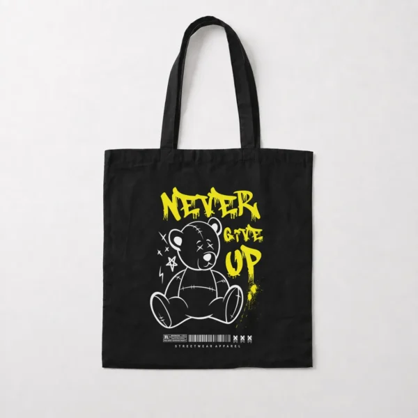 توت بگ خرس خطی و نوشته Never Give Up کد 1309