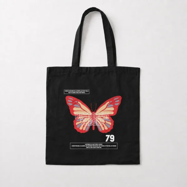 توت بگ پروانه قرمز طرح Butterfly Theory کد 13865