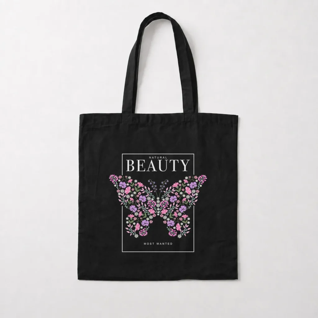 توت بگ پروانه گل‌دار طرح Natural Beauty کد 13868