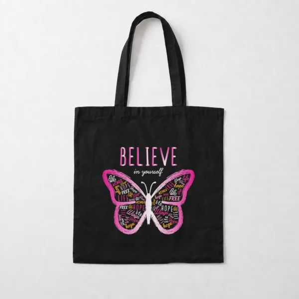 توت بگ انگیزشی پروانه طرح Believe In Yourself کد 13871
