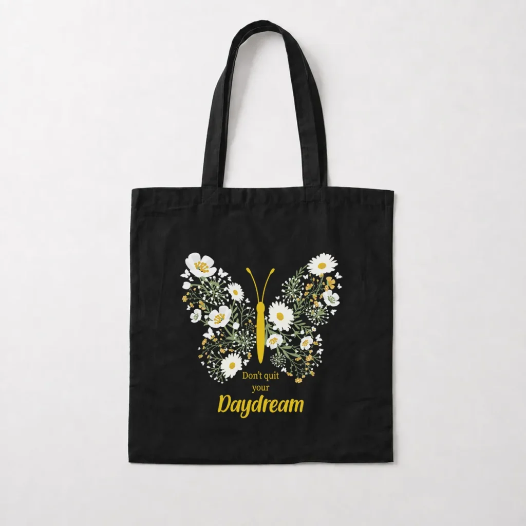 توت بگ پروانه و گل طرح Daydream کد 13891