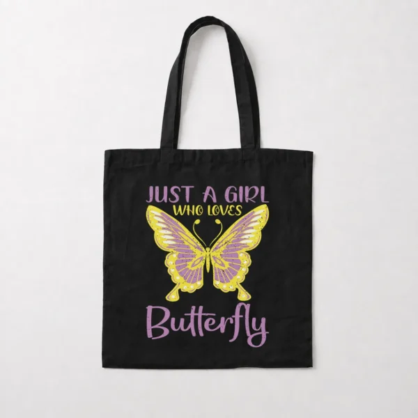 توت بگ پروانه طرح Just a Girl Who Loves Butterfly کد 13905
