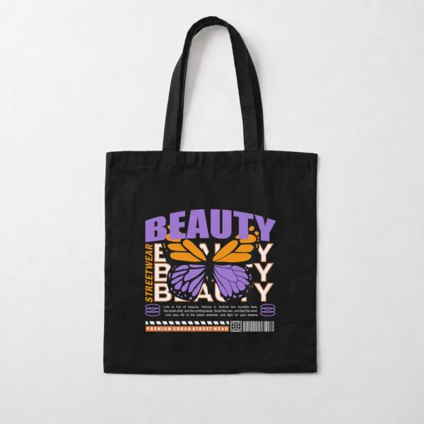 توت بگ پروانه طرح Beauty Streetwear کد 13906