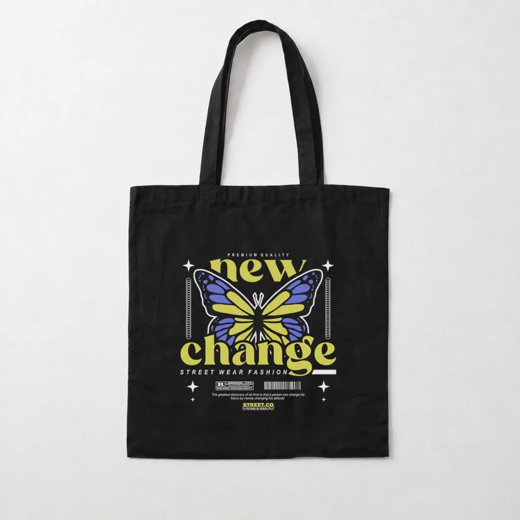 توت بگ پروانه طرح New Change Streetwear کد 13913