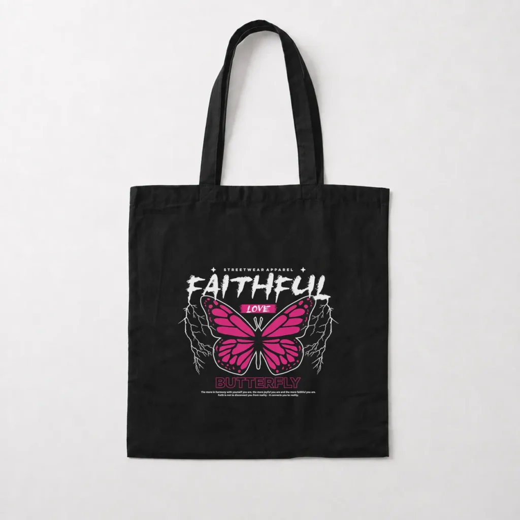 توت بگ پروانه طرح Faithful Love کد 13922