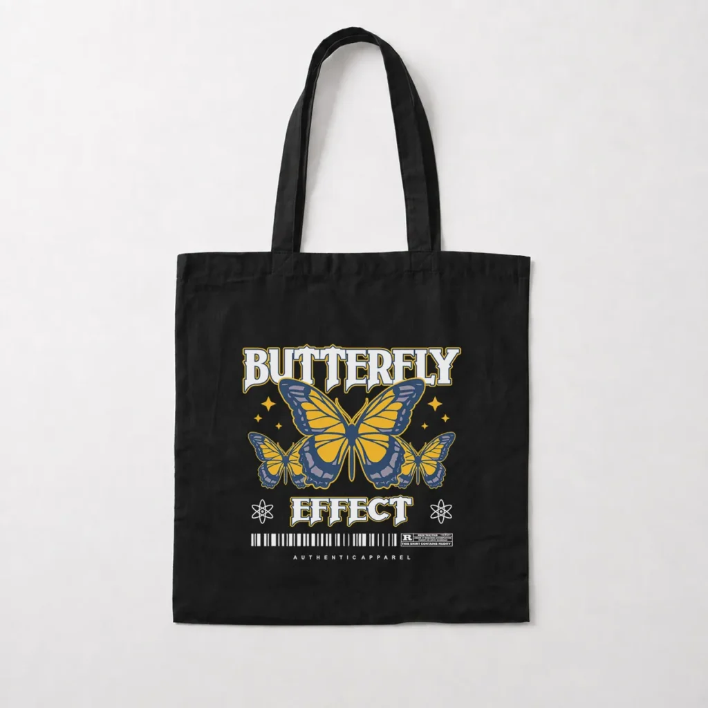 توت بگ پروانه طرح Butterfly Effect کد 13930