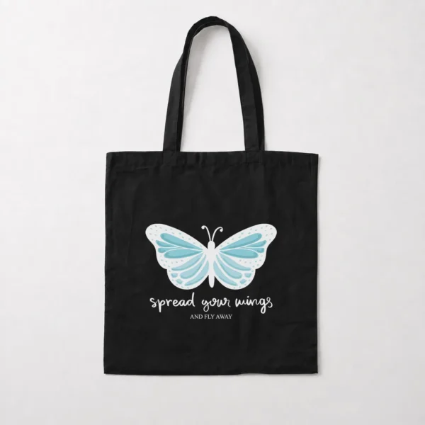 توت بگ پروانه آبی طرح Spread Your Wings کد 13937
