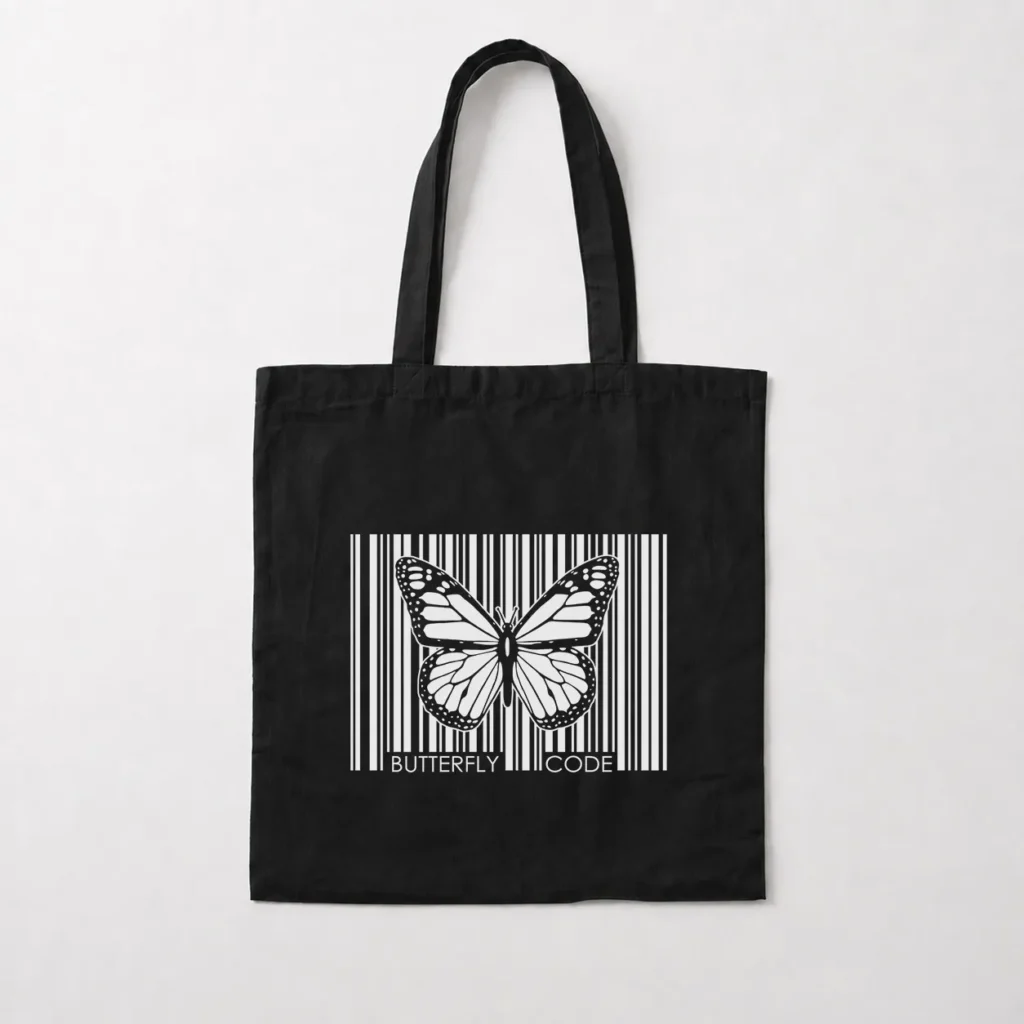 توت بگ پروانه طرح بارکد Butterfly Code کد 13941