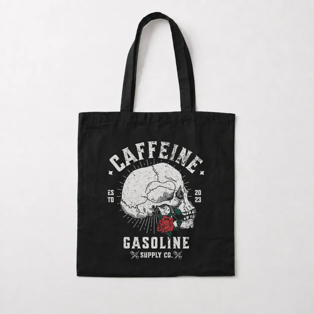 توت بگ جمجمه طرح Caffeine Gasoline Supply Co کد 14011