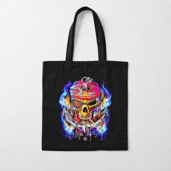 توت بگ جمجمه طرح دزد دریایی رنگی (Pirate Skull) کد 14015