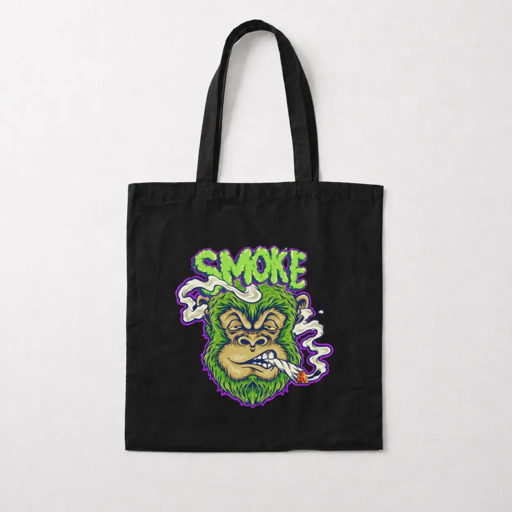 توت بگ میمون سبز طرح Smoke کد 14110