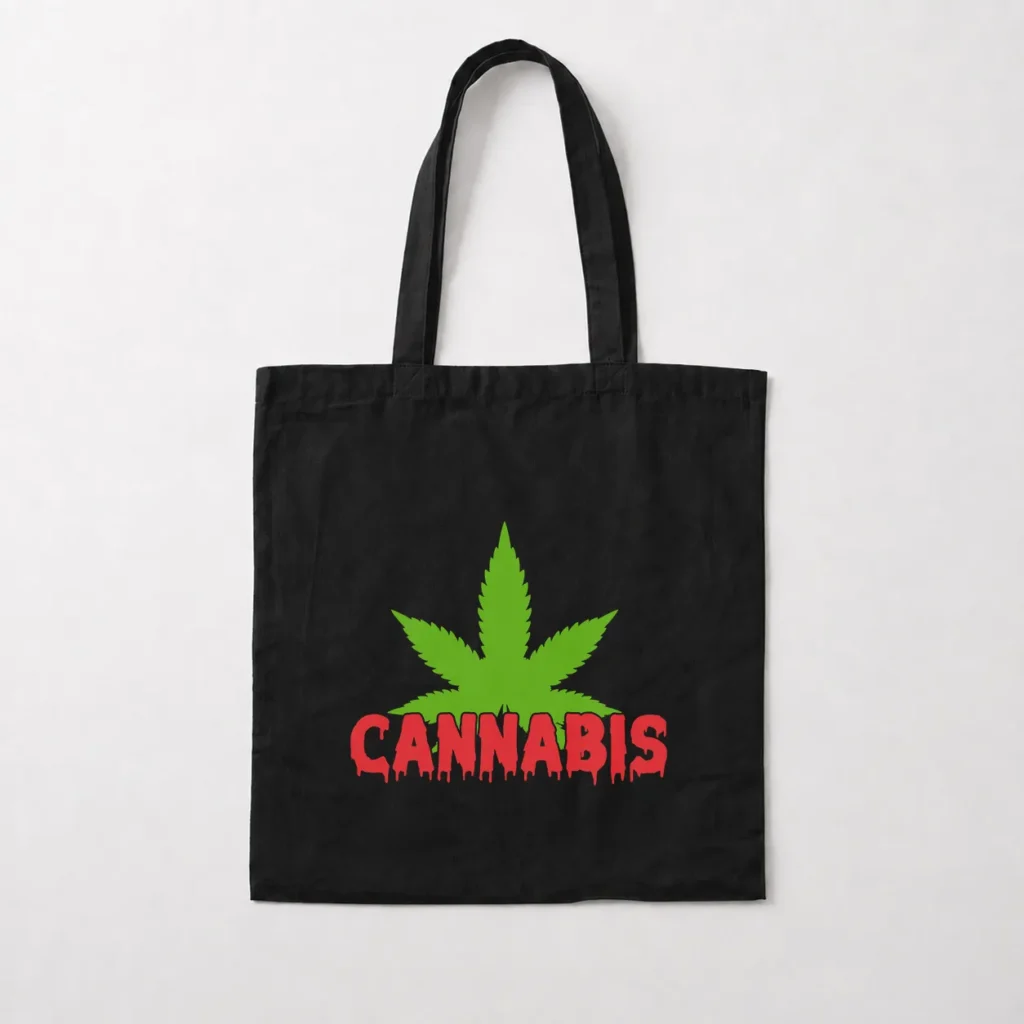 توت بگ نوشته Cannabis با برگ سبز کد 14141