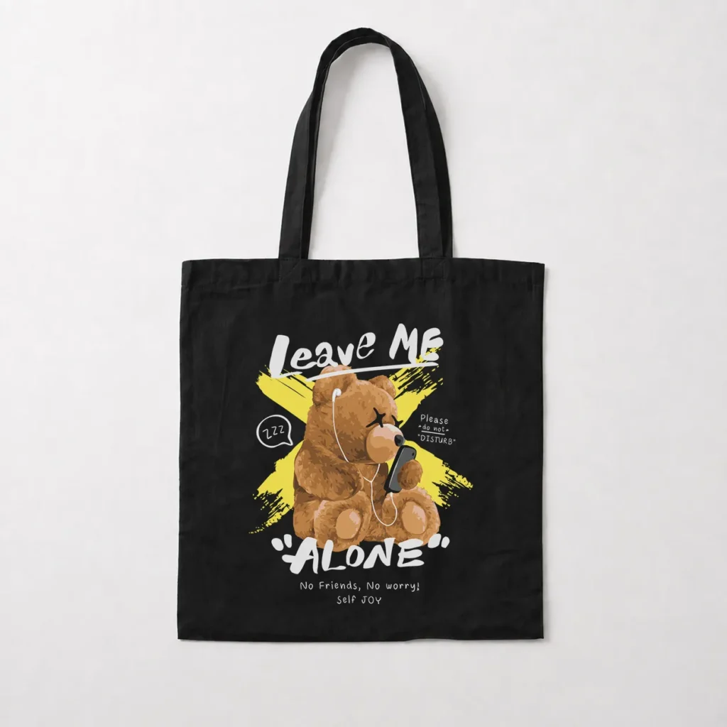 توت بگ خرس عروسکی و نوشته Leave Me Alone کد 1425