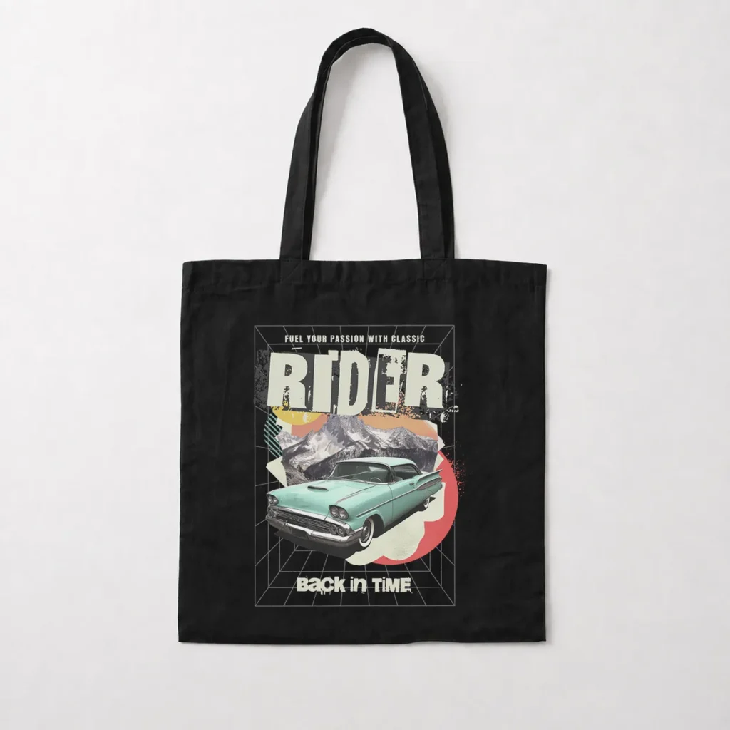 توت بگ ماشین کلاسیک طرح Rider Back In Time کد 14436