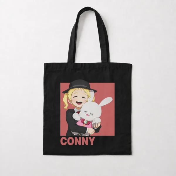 توت بگ انیمه طرح کانی زمینه صورتی (Conny) کد 14540