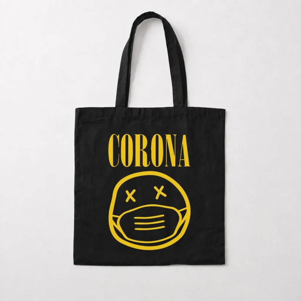 توت بگ طرح ماسک کرونا لبخند (Corona) کد 14591