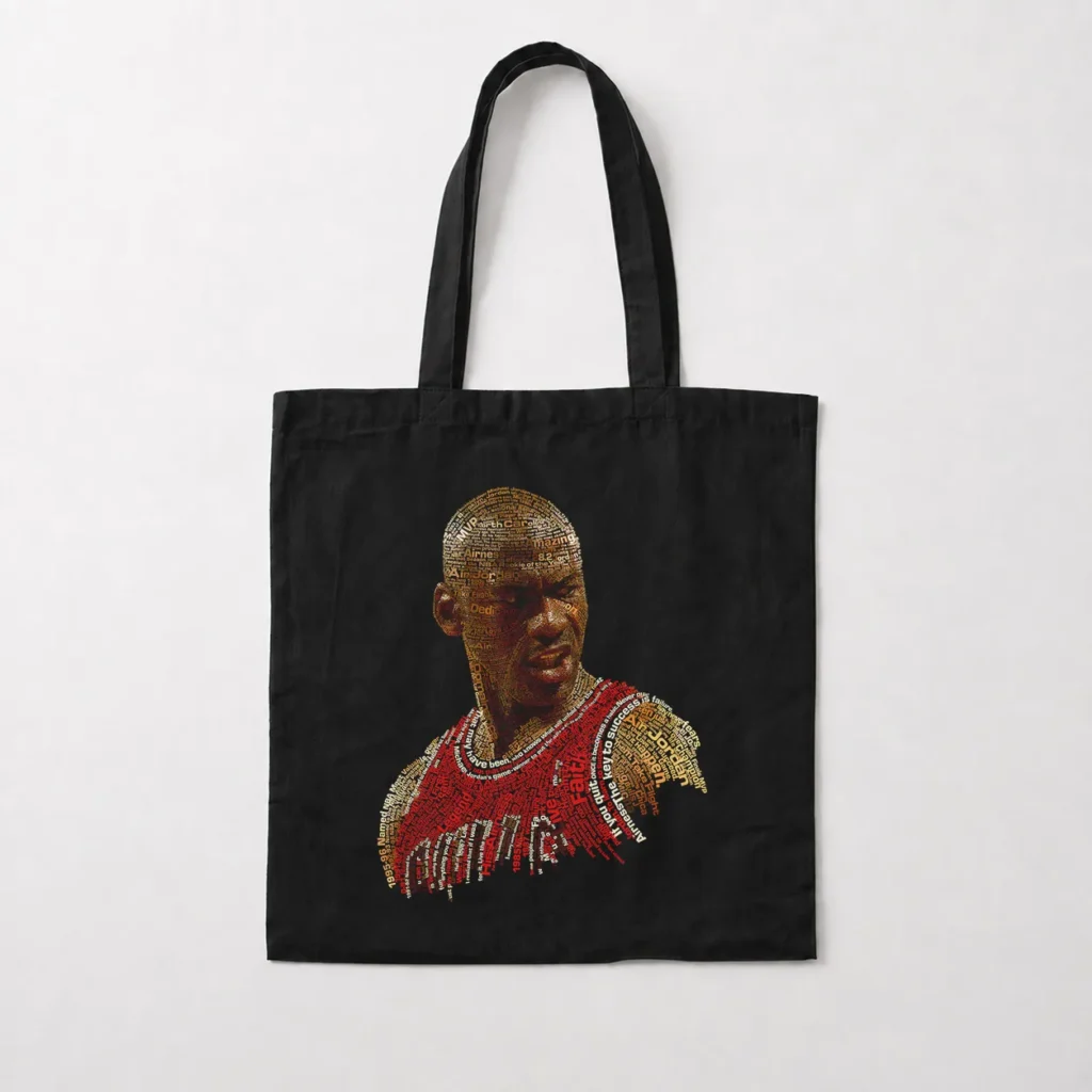 توت بگ مایکل جردن طرح پرتره تایپوگرافی (Michael Jordan) کد 14659