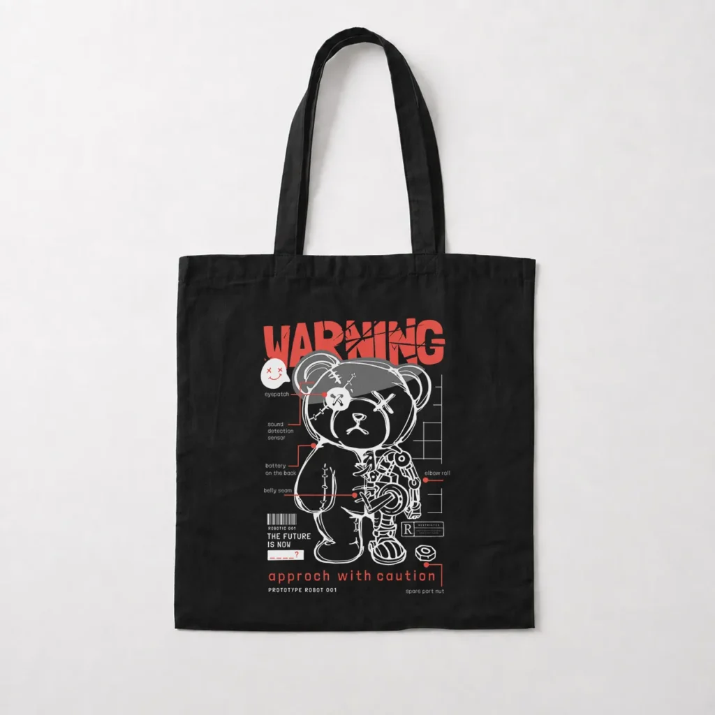 توت بگ خرس نیمه‌رباتیک و نوشته Warning کد 1469