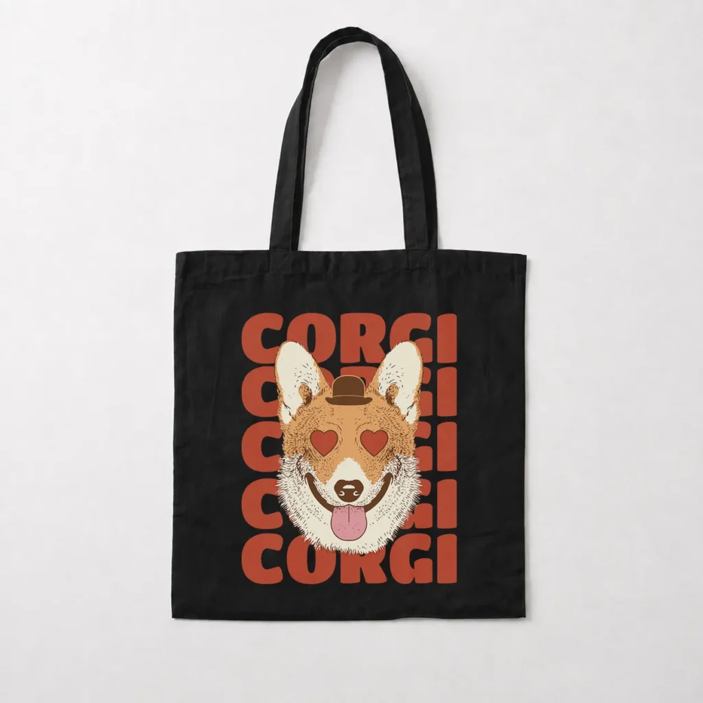 توت بگ سگ کورگی طرح عاشقانه (Corgi Love) کد 14764