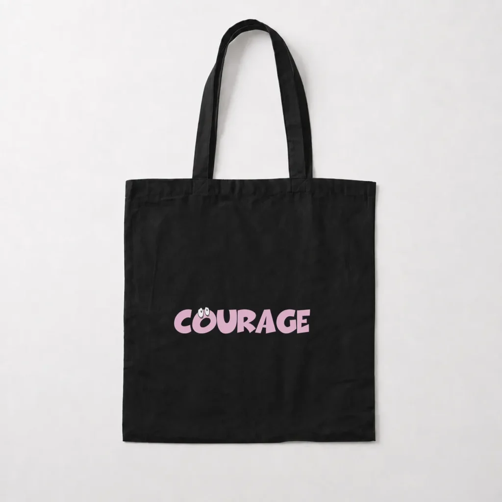 توت بگ کارتون کوریج طرح نوشته Courage کد 14787