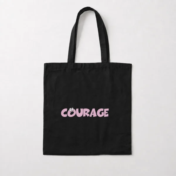 توت بگ کارتون کوریج طرح نوشته Courage کد 14787