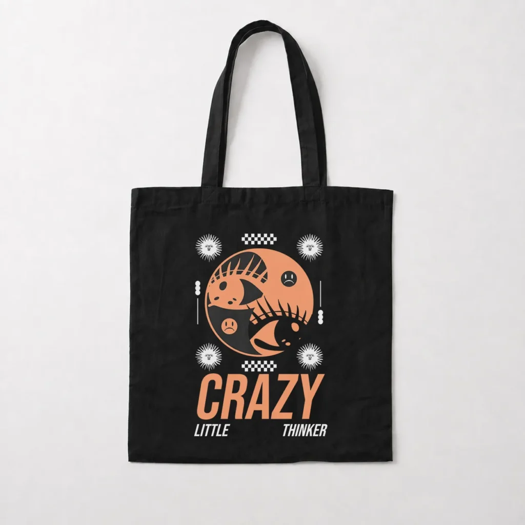 توت بگ طرح چشم یین‌یانگ نوشته Crazy کد 14806