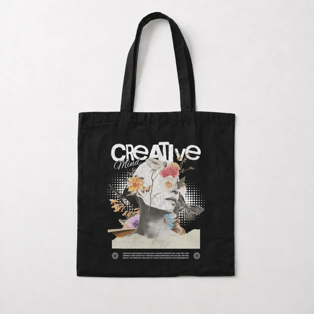 توت بگ کلاژ هنری طرح Creative Mind کد 14814