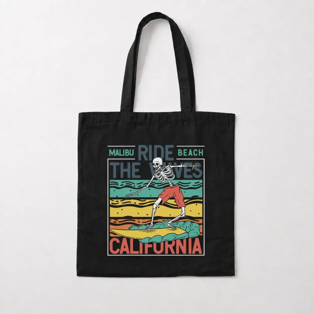 توت بگ اسکلت موج‌سوار طرح Ride The Waves California کد 15306