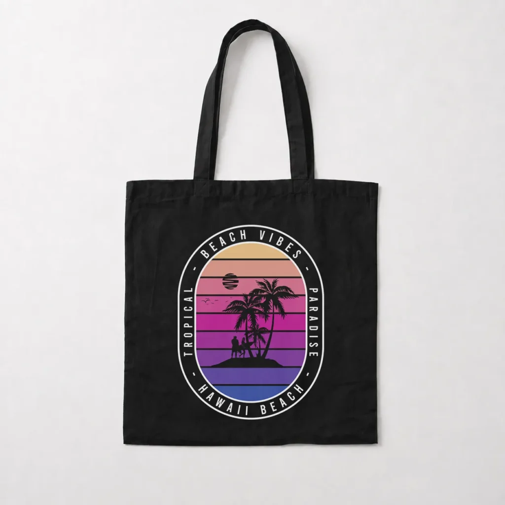 توت بگ طرح ساحل هاوایی Tropical Beach Vibes کد 15407