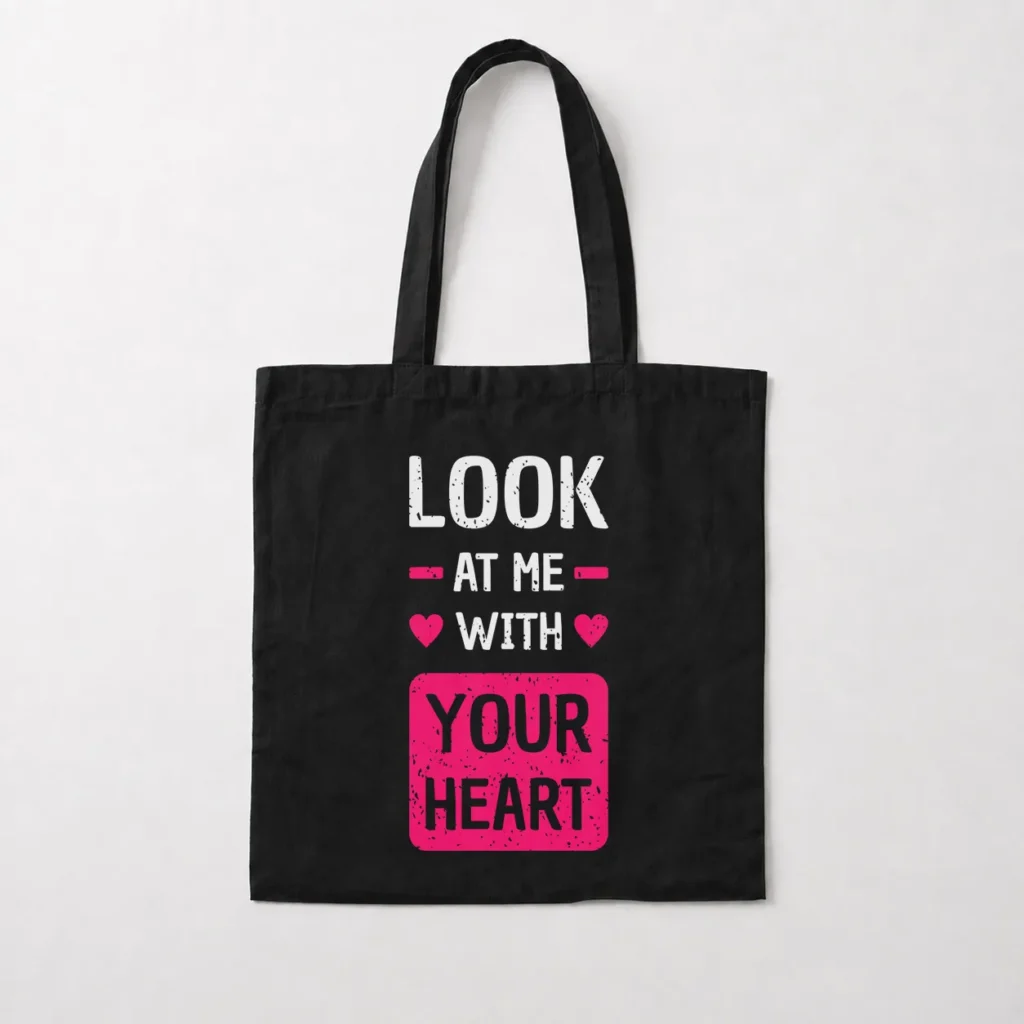 توت بگ عاشقانه طرح Look At Me With Your Heart کد 15505