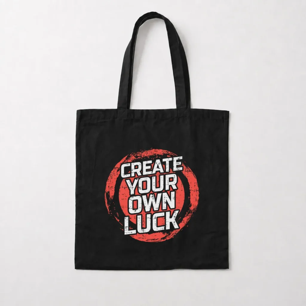 توت بگ تایپوگرافی Create Your Own Luck کد 15569