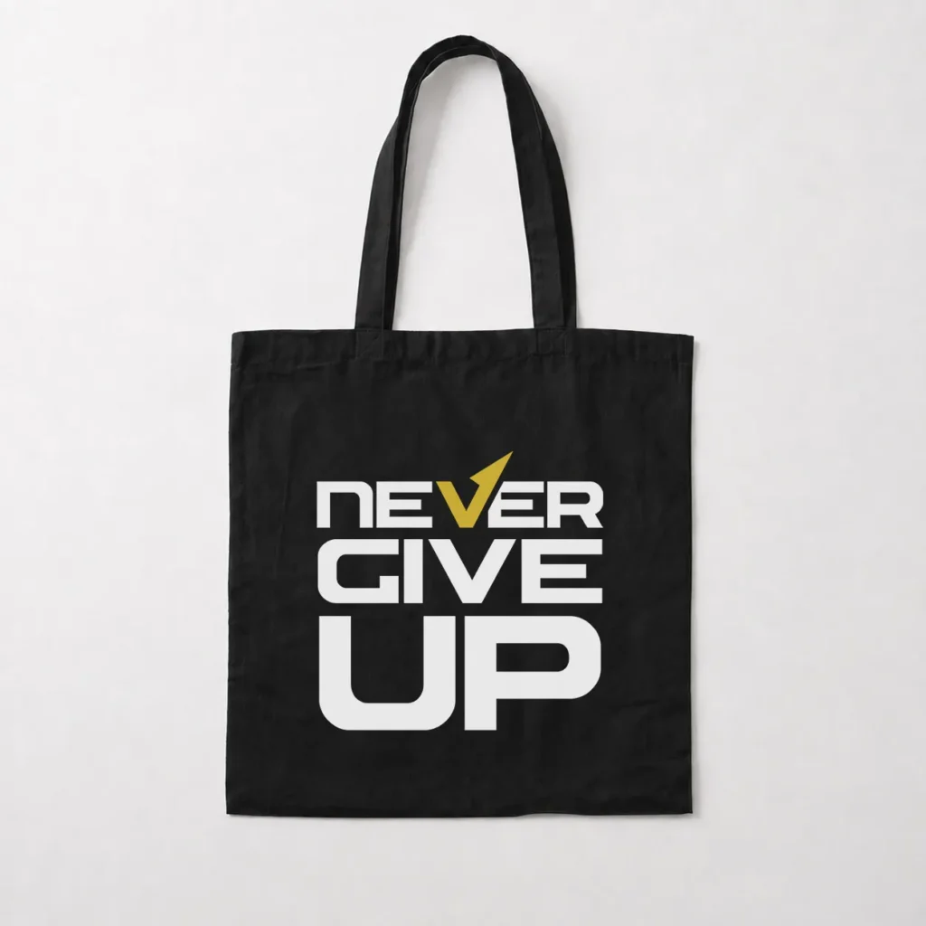 توت بگ تایپوگرافی Never Give Up کد 15578