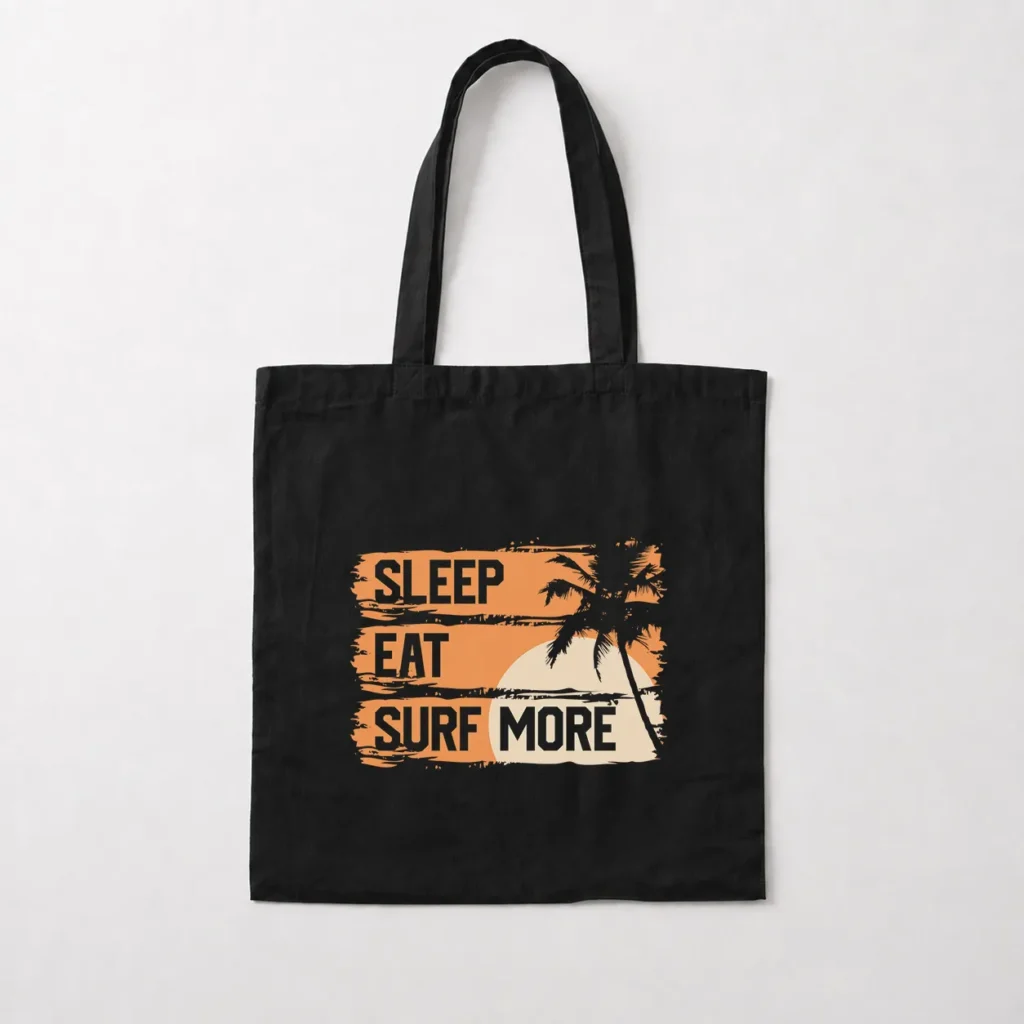 توت بگ ساحلی طرح Sleep Eat Surf More کد 15579