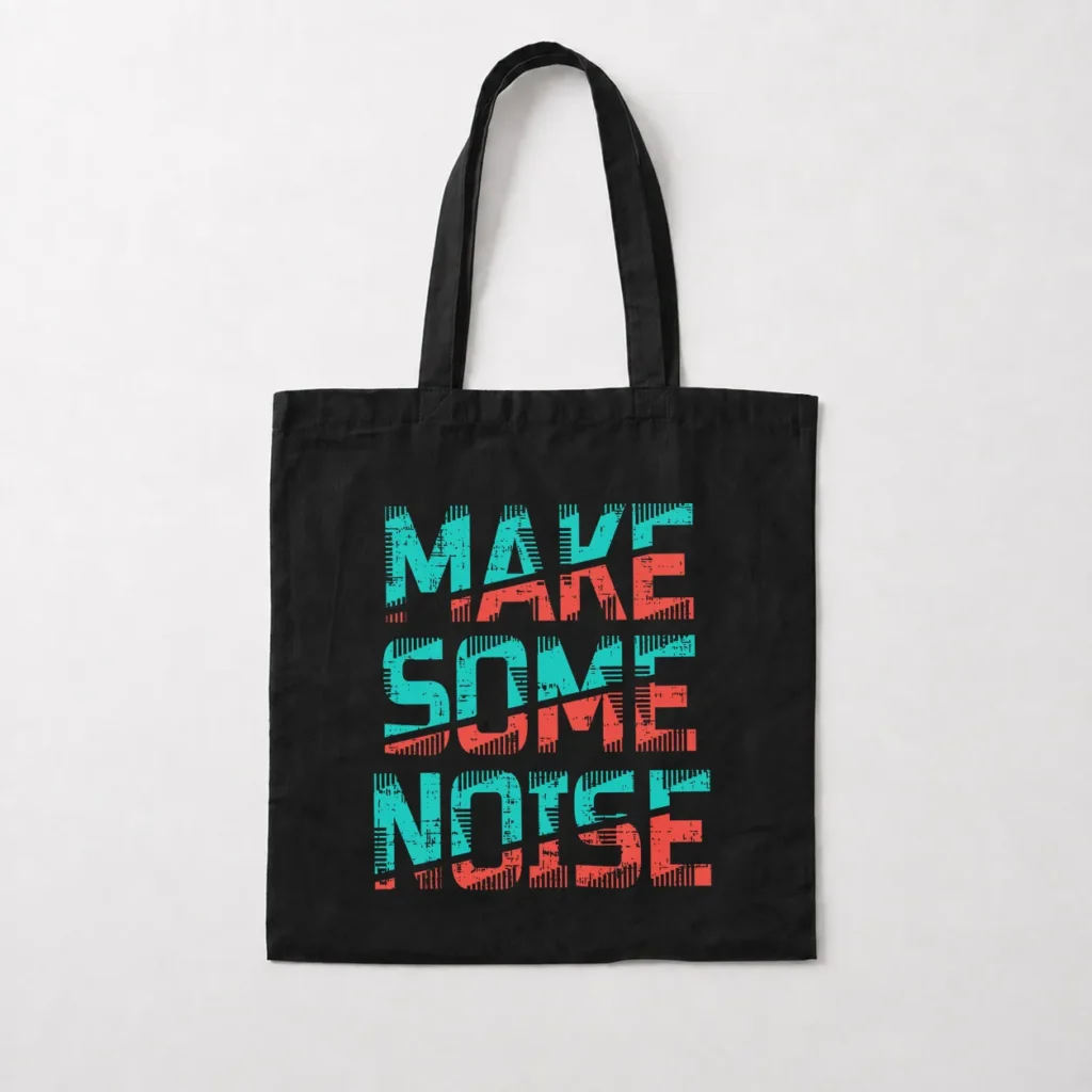 توت بگ تایپوگرافی طرح Make Some Noise کد 15607
