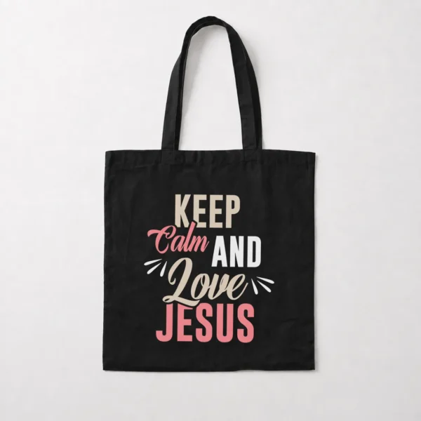 توت بگ طرح Keep Calm and Love Jesus کد 15615