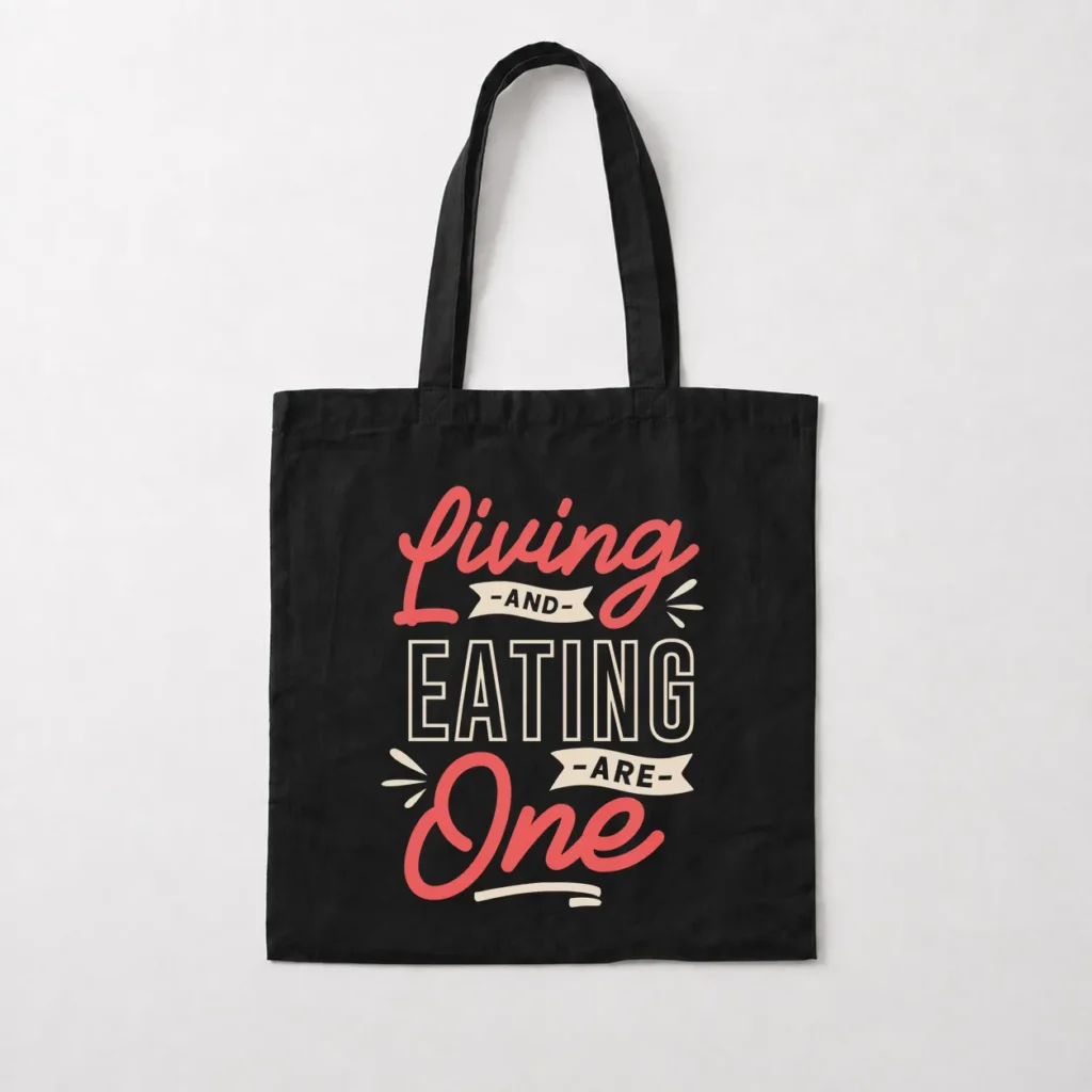 توت بگ تایپوگرافی طرح Living and Eating are One کد 15619