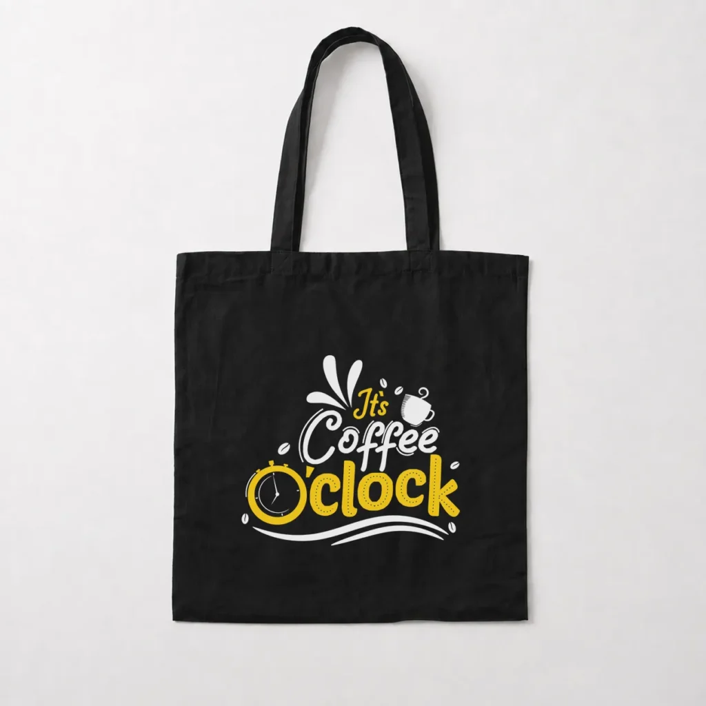 توت بگ قهوه طرح It's Coffee O'clock کد 15844