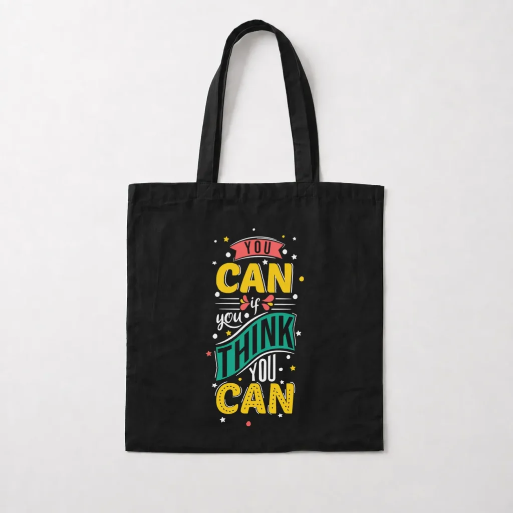 توت بگ تایپوگرافی طرح You Can If You Think You Can کد 15849