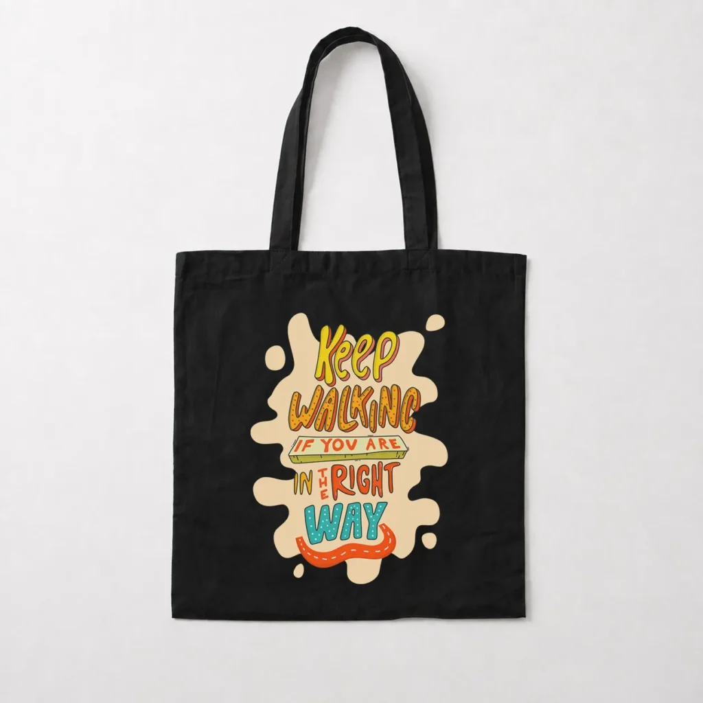 توت بگ تایپوگرافی طرح Keep Walking کد 15852