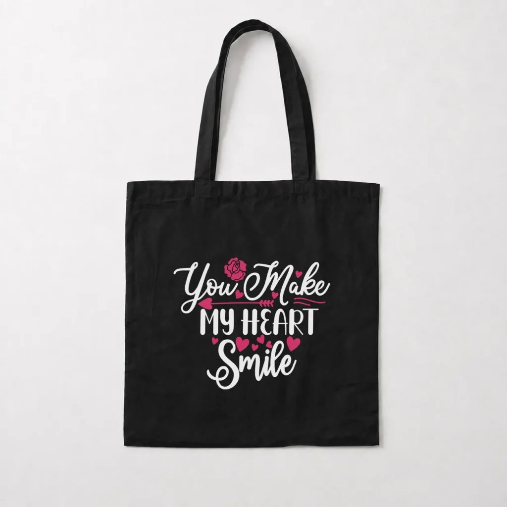 توت بگ عاشقانه طرح You Make My Heart Smile کد 15857