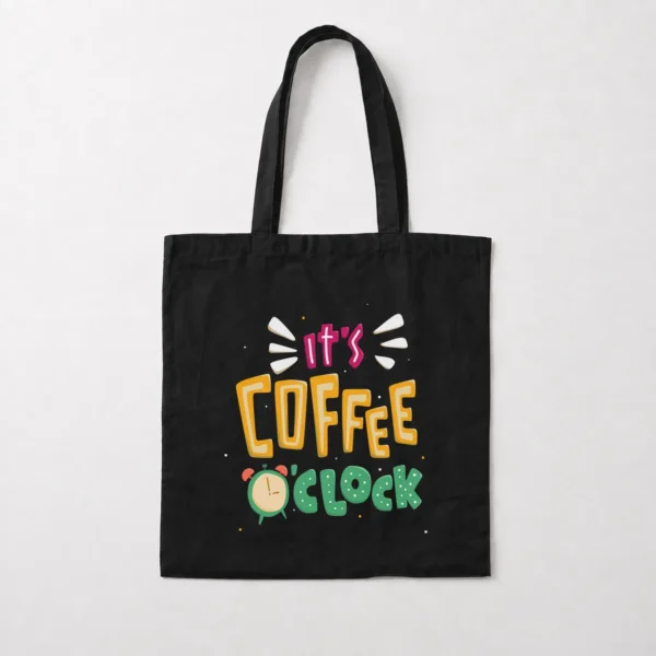 توت بگ قهوه طرح It's Coffee O'clock کد 15891