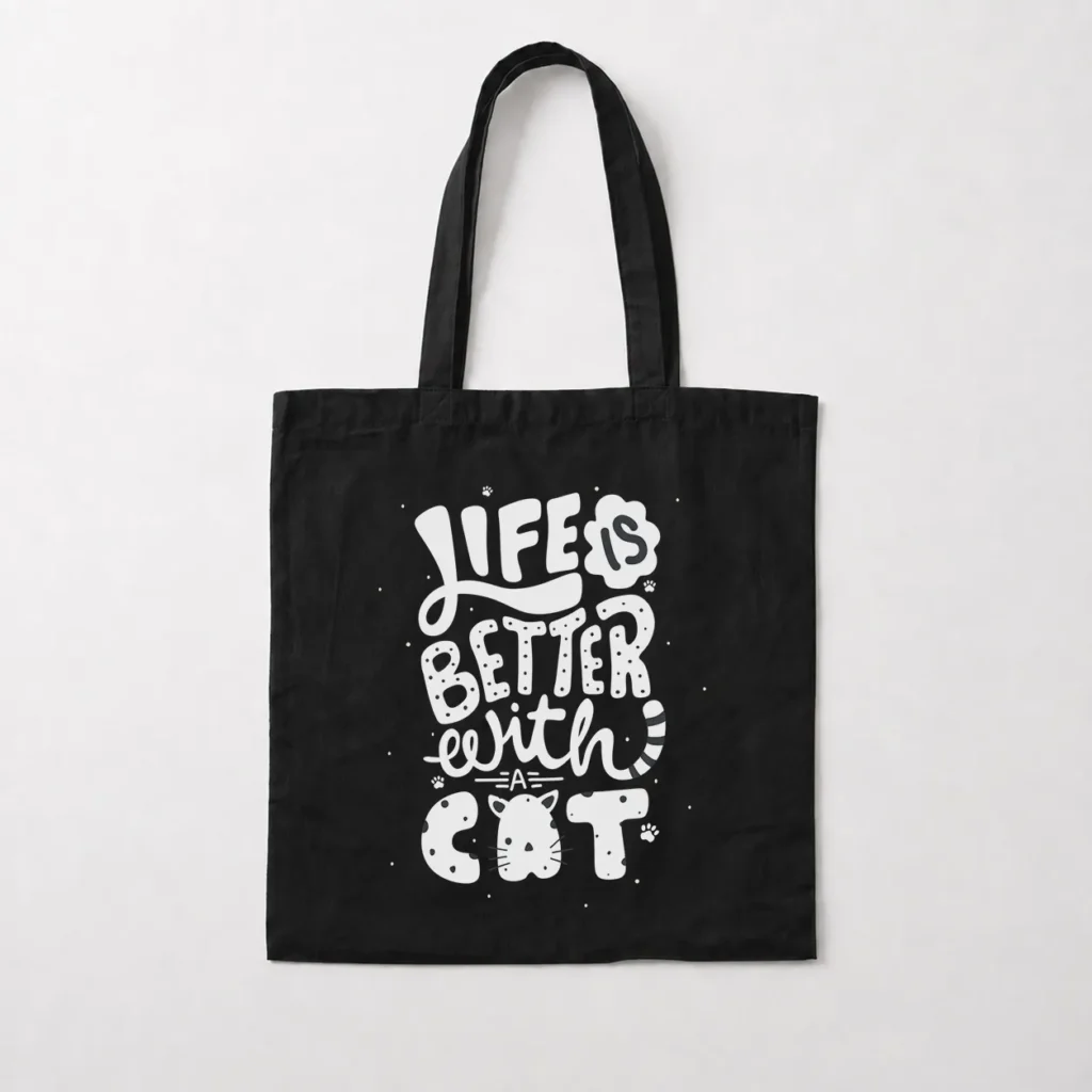 توت بگ گربه طرح Life is Better with a Cat کد 15892
