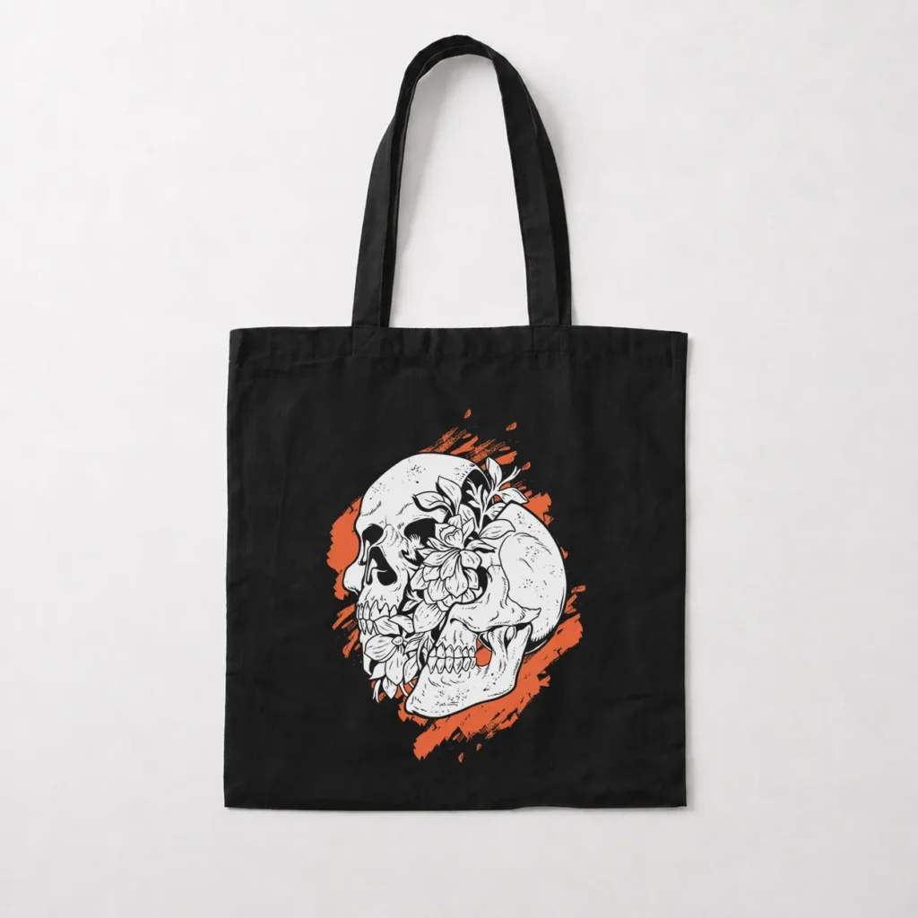 توت بگ جمجمه طرح گل (Floral Skull) کد 15924