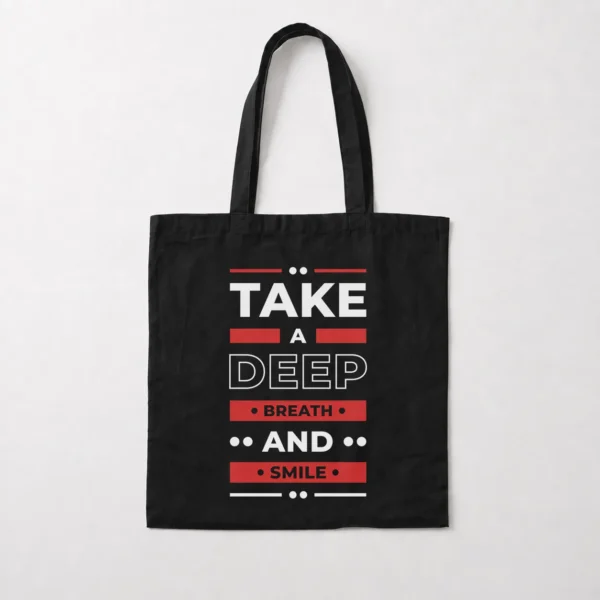 توت بگ طرح Take a Deep Breath and Smile کد 16012